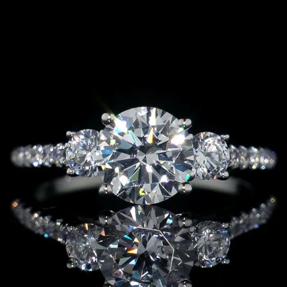 Cubic Zirconia Ring, Gorgeous Elegant the Nicest I Have Seen! Size 6 or 7.5